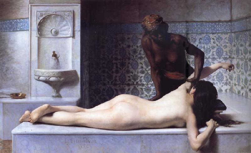 Edouard Debat Ponsan The Massage Scene from the Turkish Baths China oil painting art